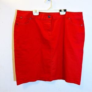 Talbots Denim Skirt Woman 18wp